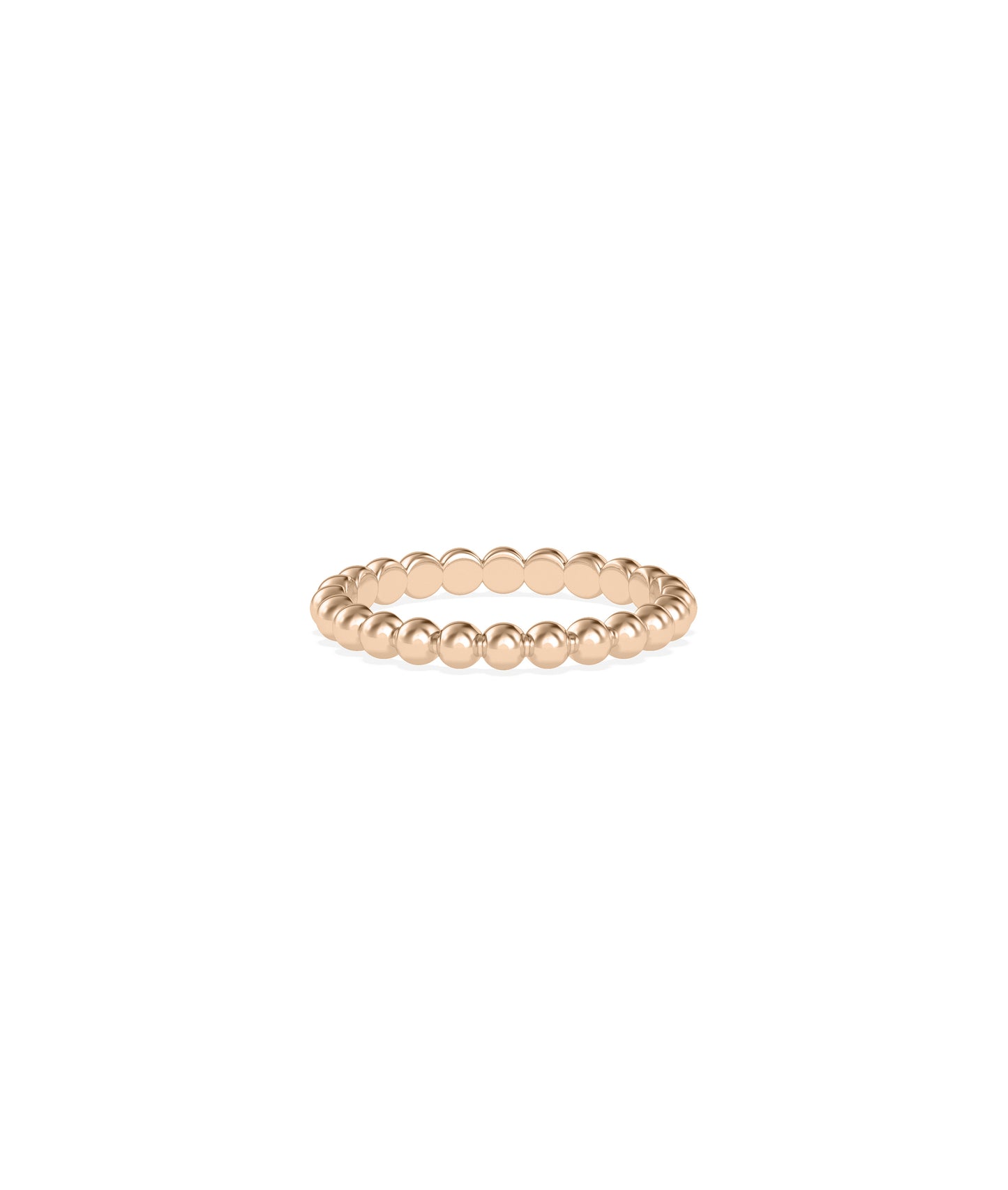 2.70 mm Wide Beaded Band Ring | Diamond Band Rings 