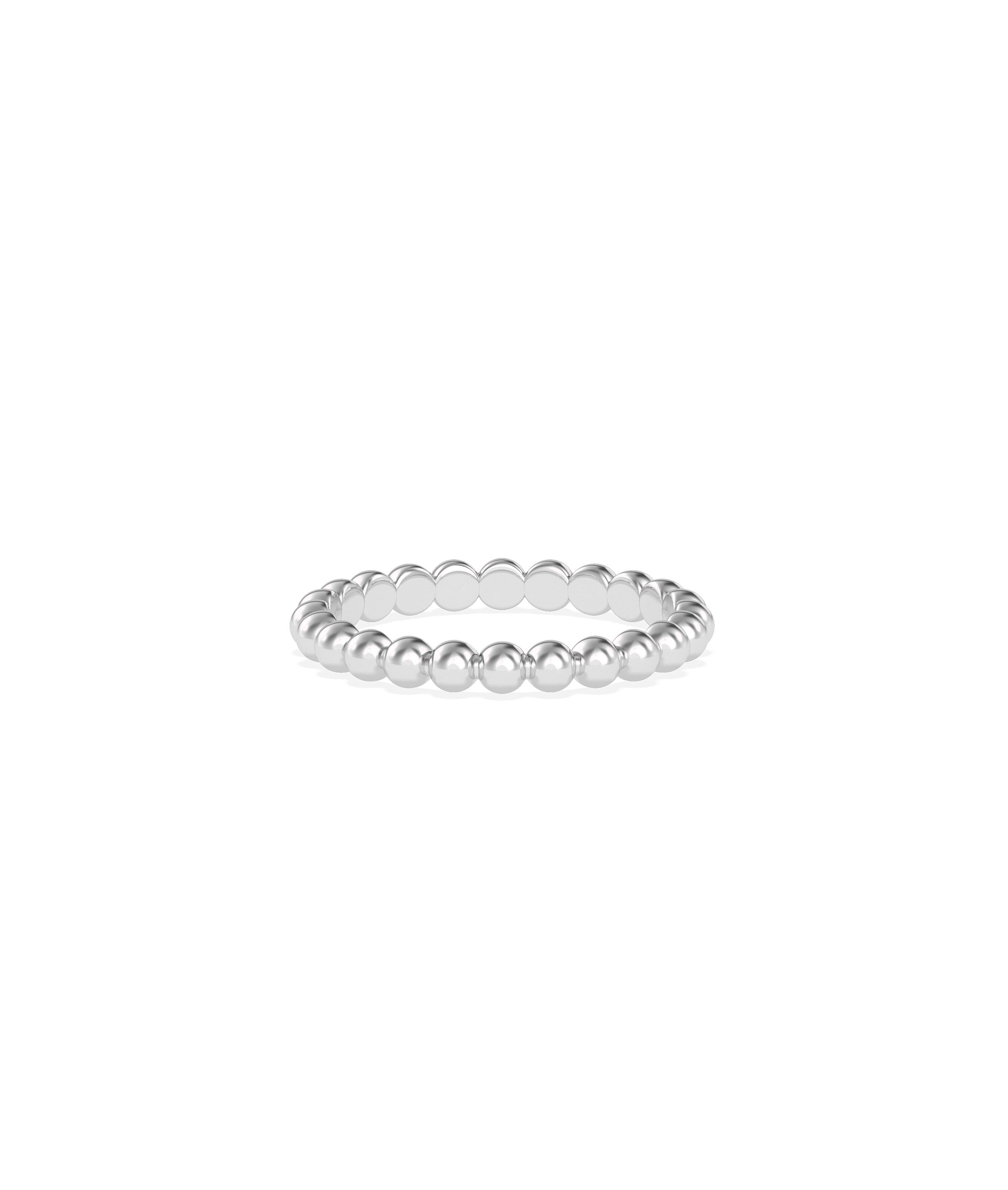 2.70 mm Wide Beaded Band Ring | Diamond Band Rings 