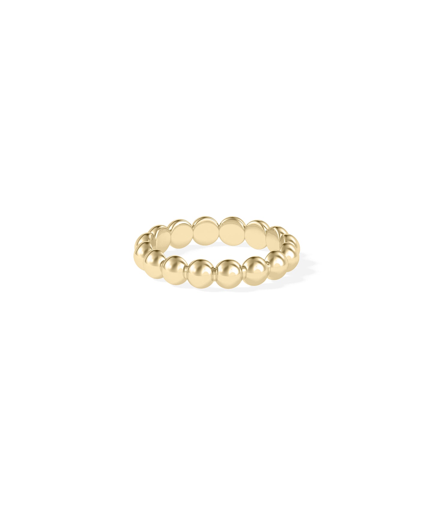 4.00 mm Wide Beaded Band Ring | Diamond Band Ring