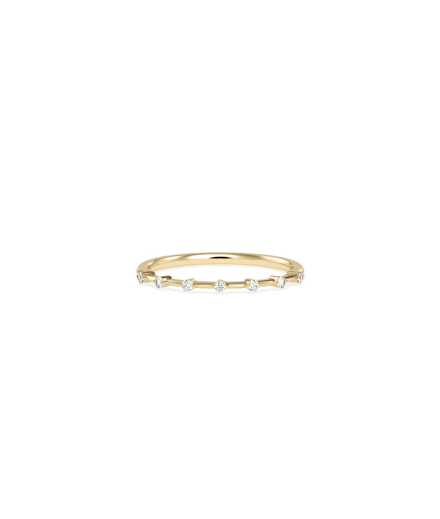 5 Stone Graduating Station Diamond Band Ring | Perfect Everyday Jewelry