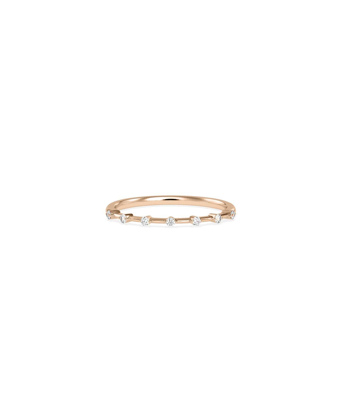 5 Stone Graduating Station Diamond Band Ring | Perfect Everyday Jewelry