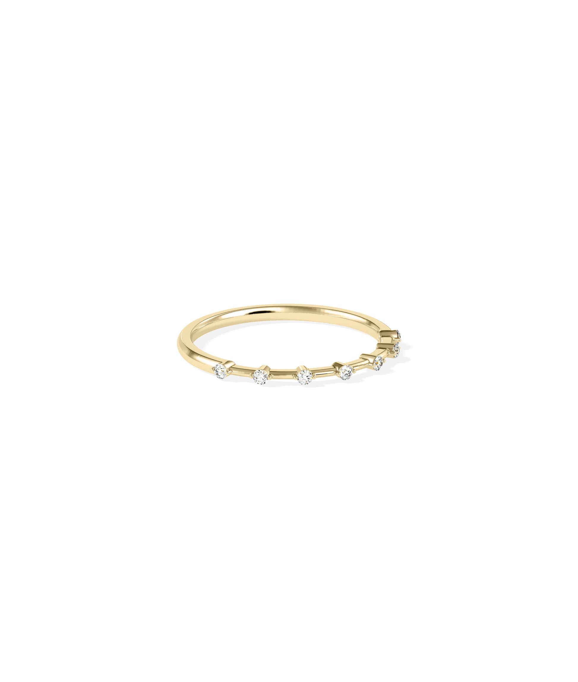 5 Stone Graduating Station Diamond Band Ring | Perfect Everyday Jewelry