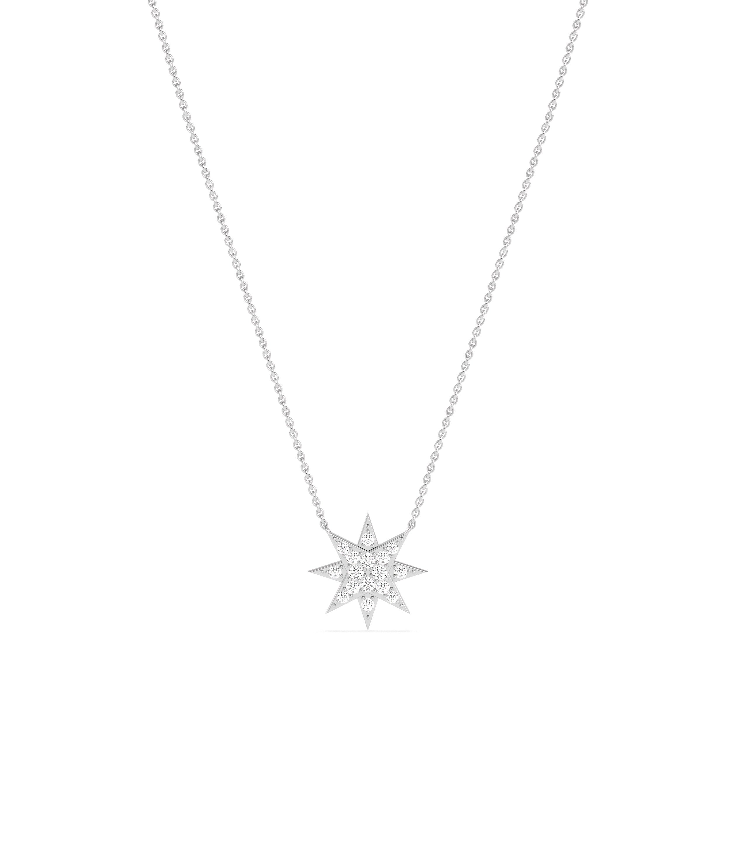 Diamond Pave Star Necklace