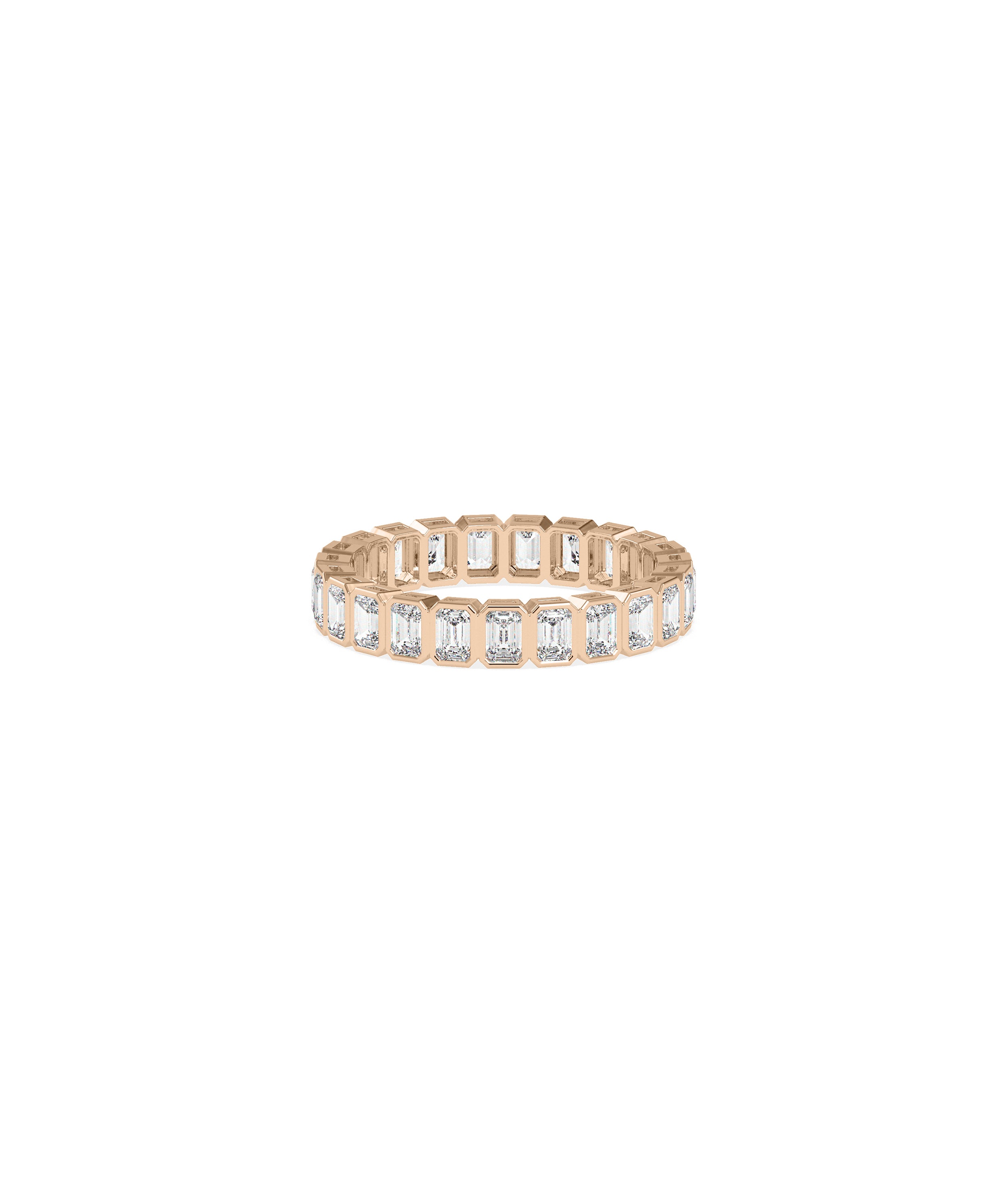 Emerald Cut Diamond Eternity Band Ring