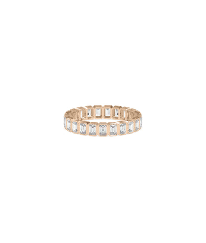 Emerald Cut Diamond Eternity Band Ring