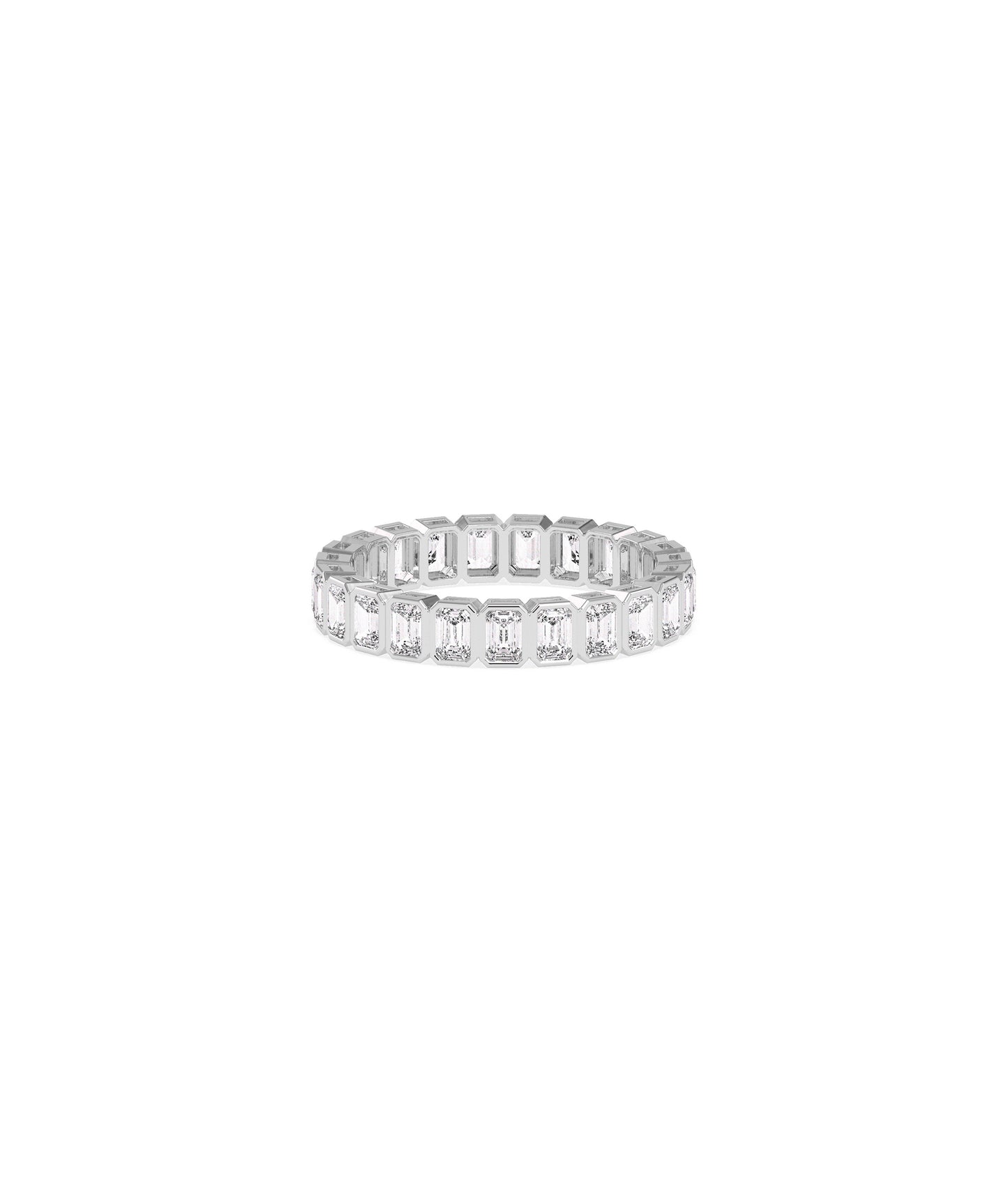 Emerald Cut Diamond Eternity Band Ring