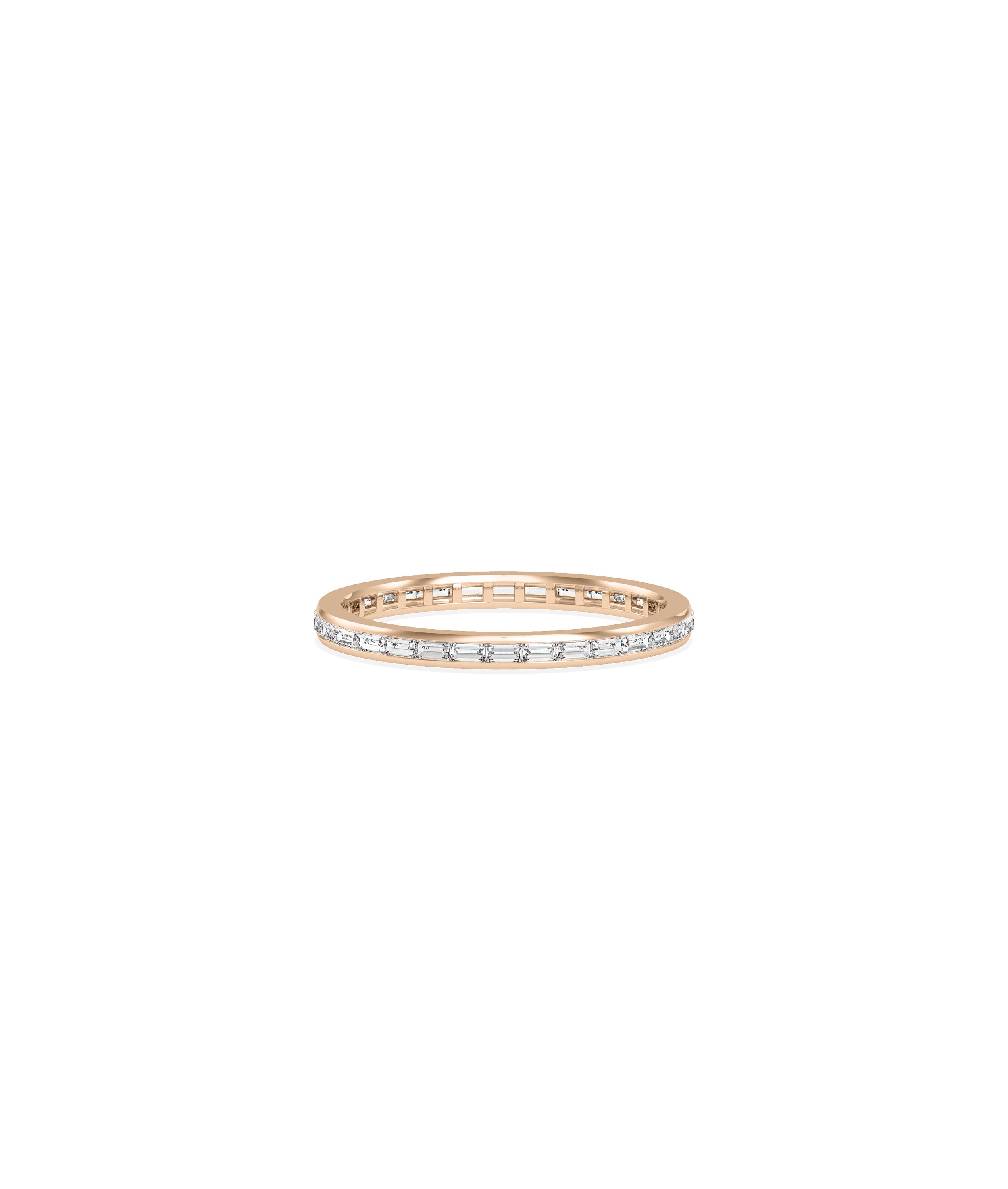 Baguette Diamond Channel Set Eternity Band Ring