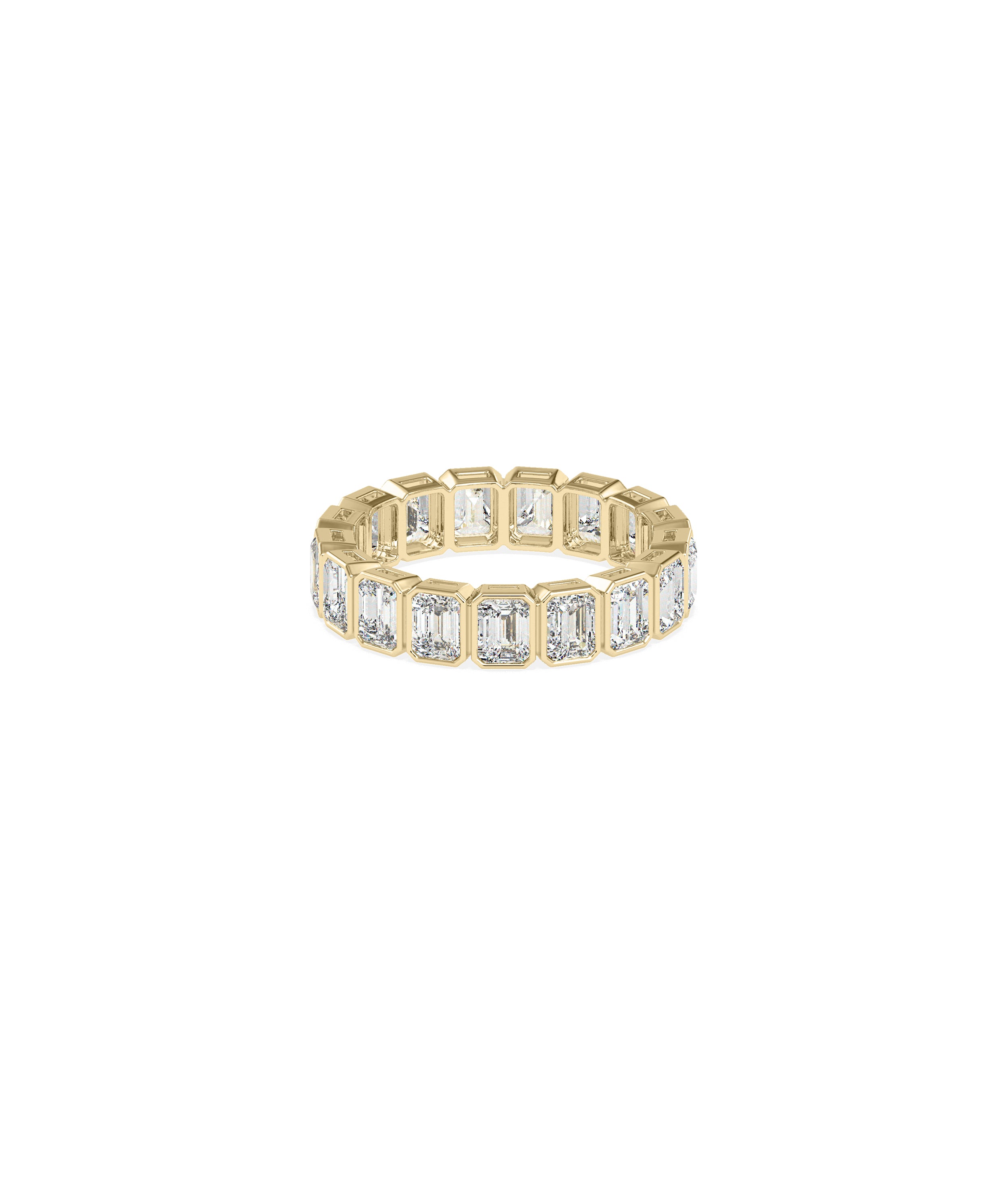 Emerald Cut Eternity Band Ring