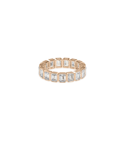 Emerald Cut Eternity Band Ring