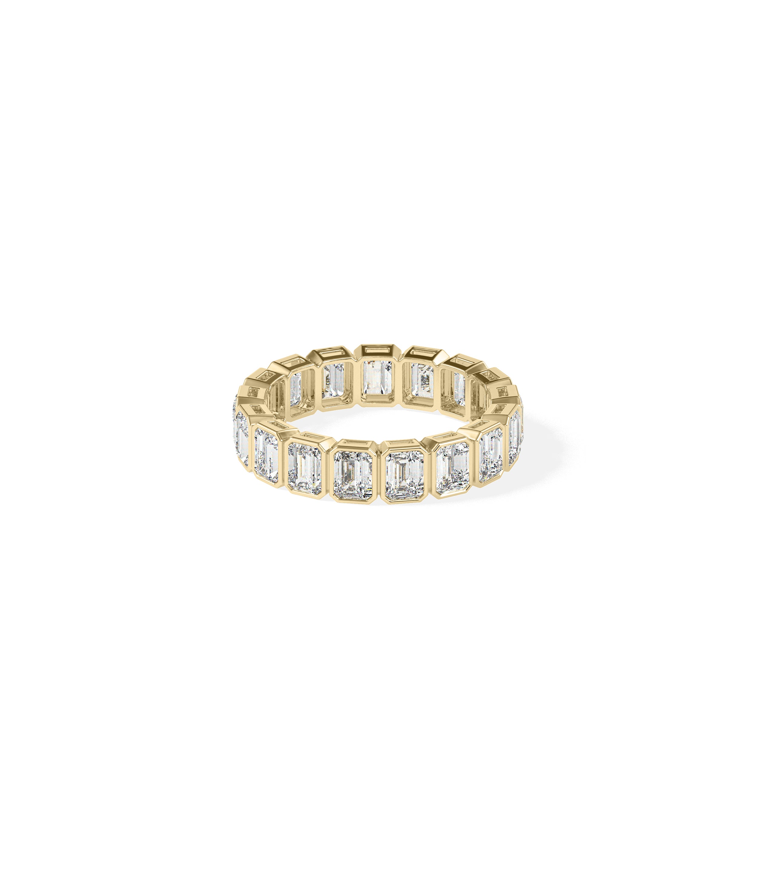 Emerald Cut Eternity Band Ring