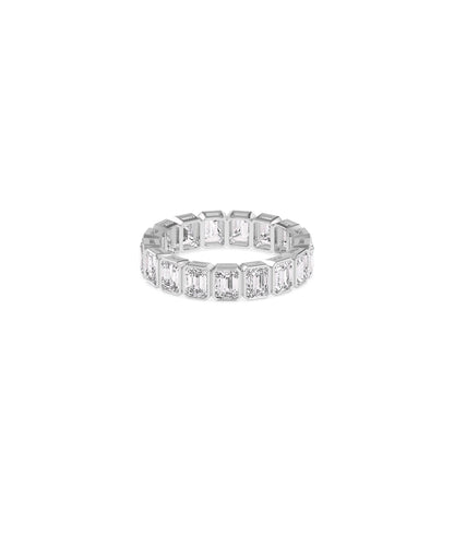 Emerald Cut Eternity Band Ring