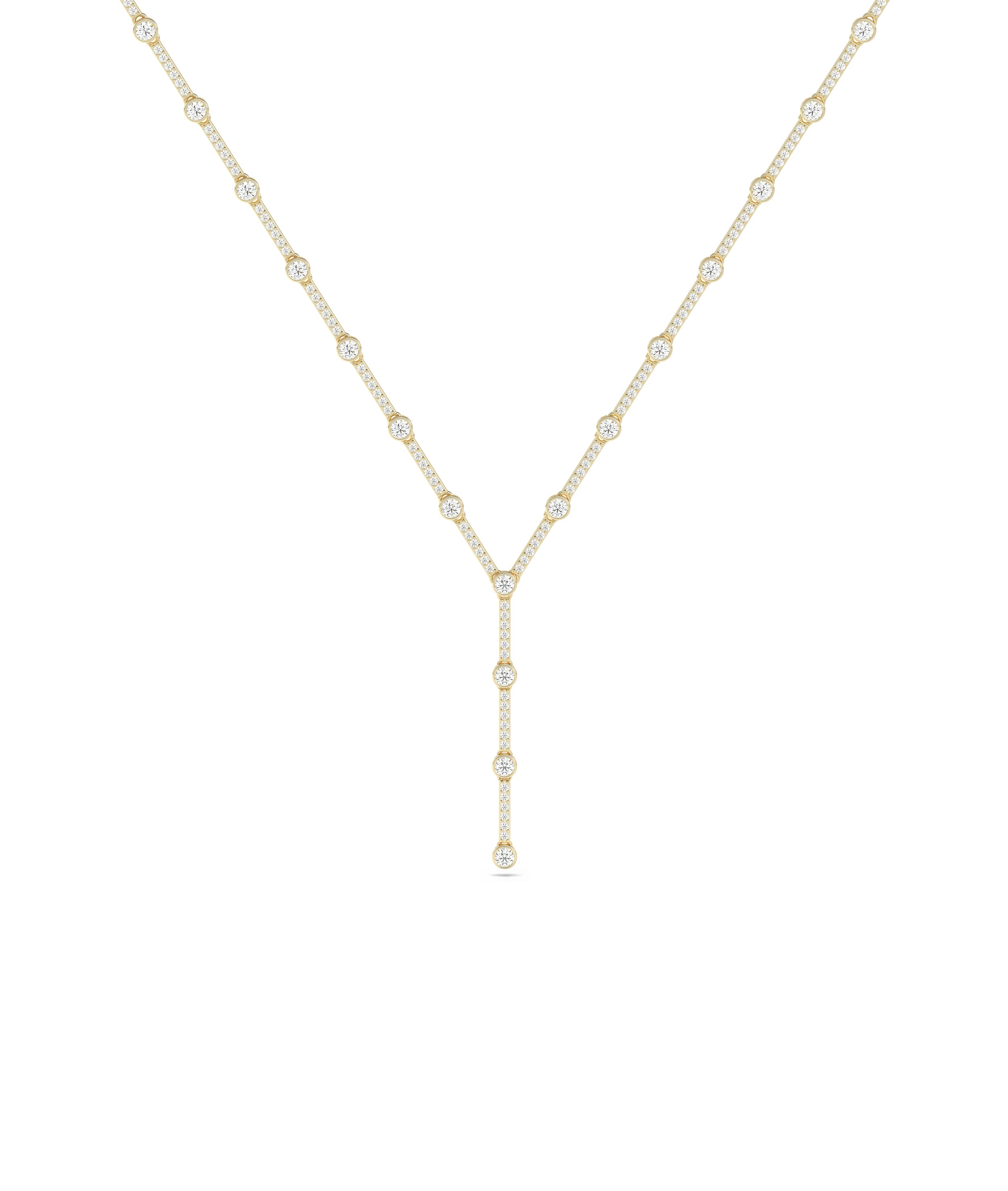 Diamond Y Necklace | Diamond Necklace