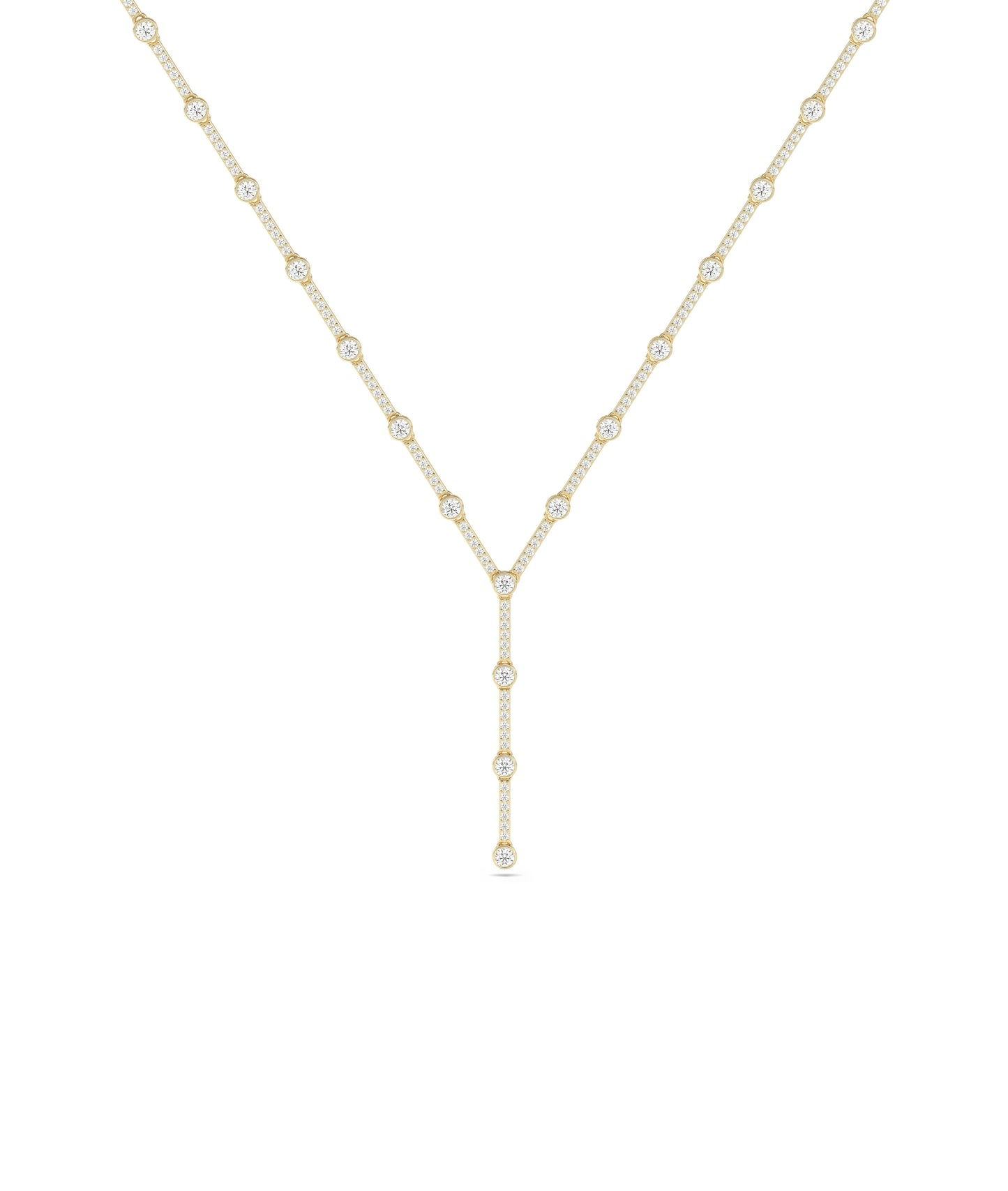 Diamond Y Necklace | Diamond Necklace