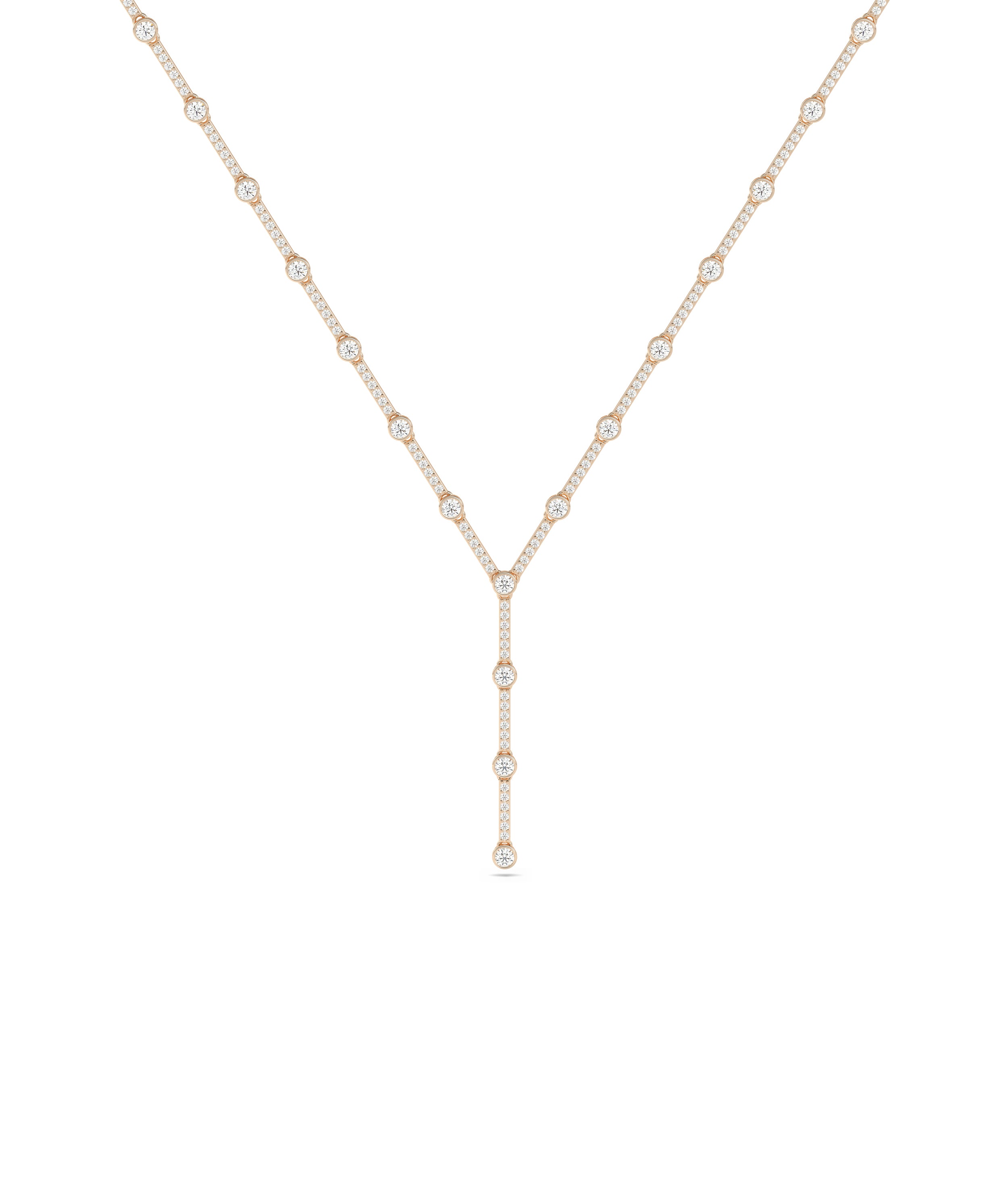 Diamond Y Necklace | Diamond Necklace