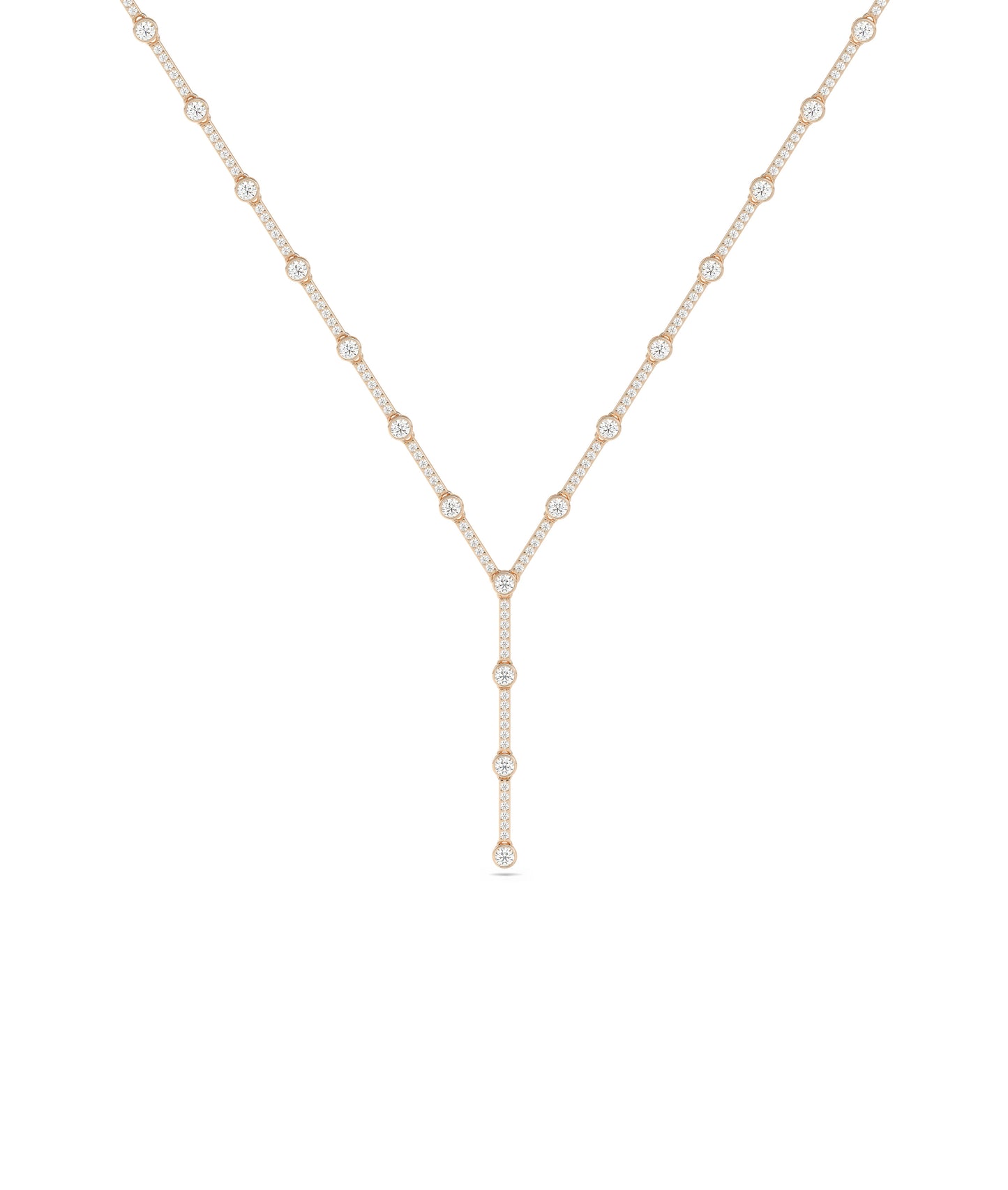 Diamond Y Necklace | Diamond Necklace