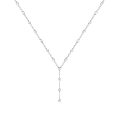 Diamond Y Necklace | Diamond Necklace