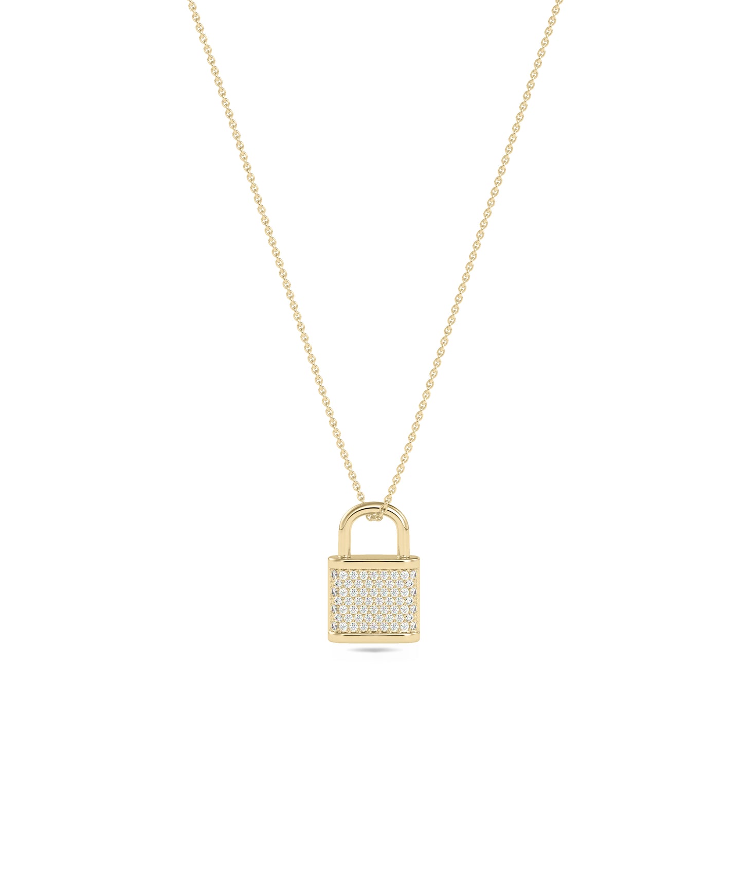 Diamond Pave Lock Charm