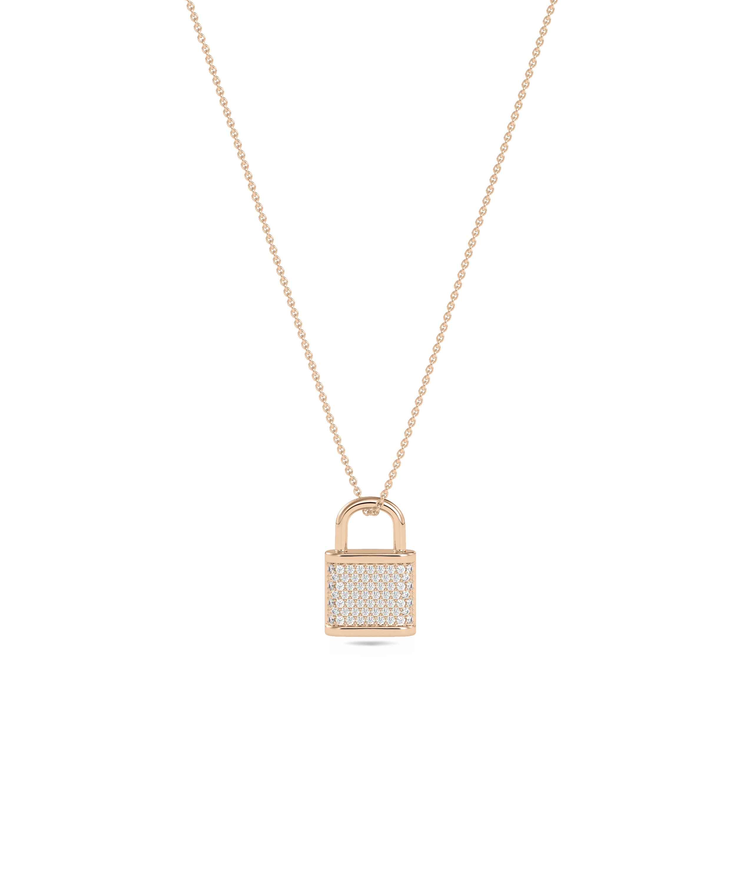 Diamond Pave Lock Charm