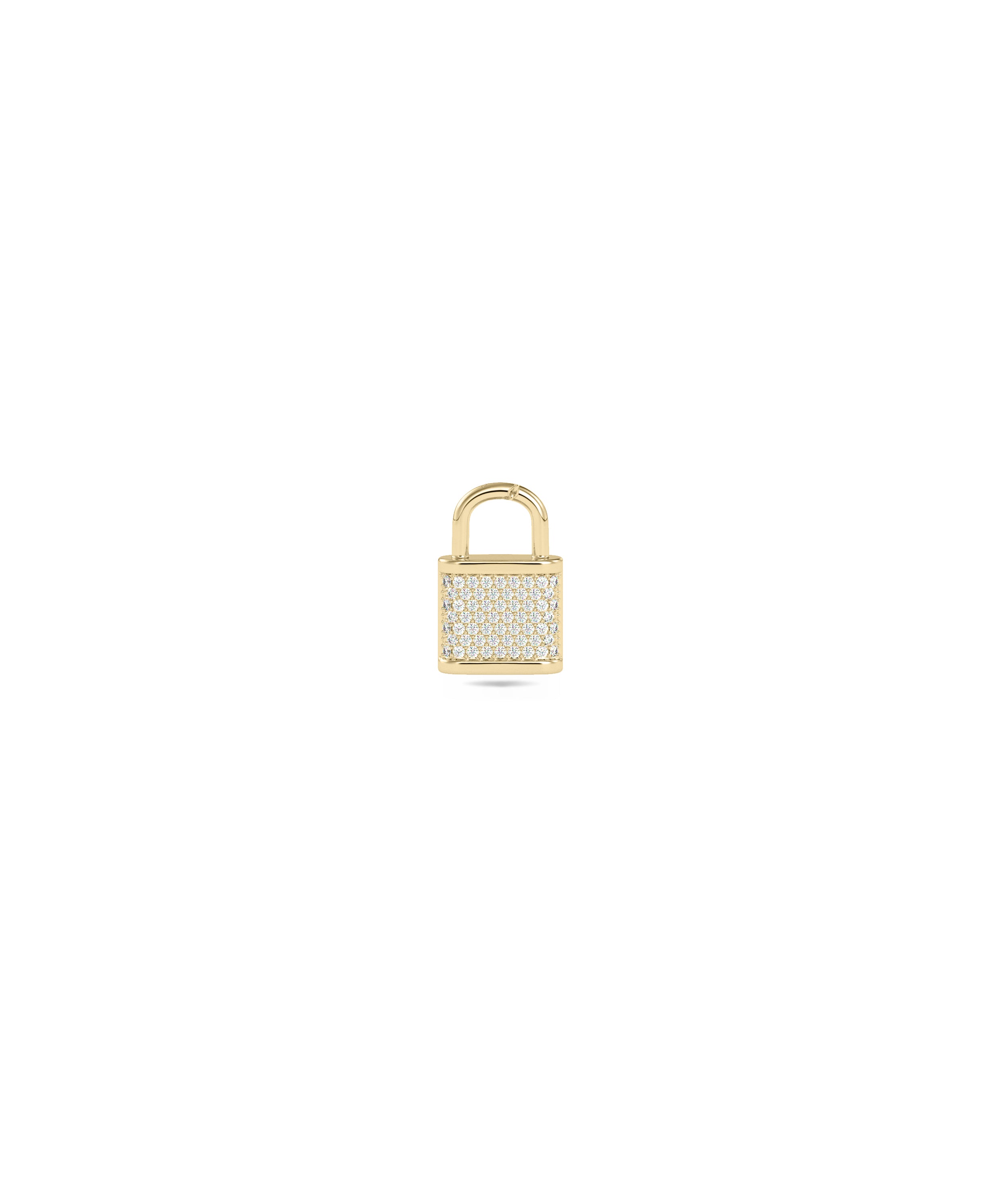 Diamond Pave Lock Charm