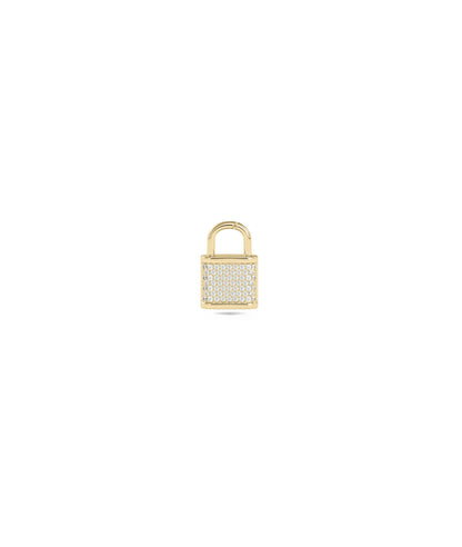 Diamond Pave Lock Charm