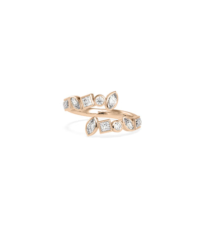 Multi Shape Bezel Bypass Ring- everyday jewelry