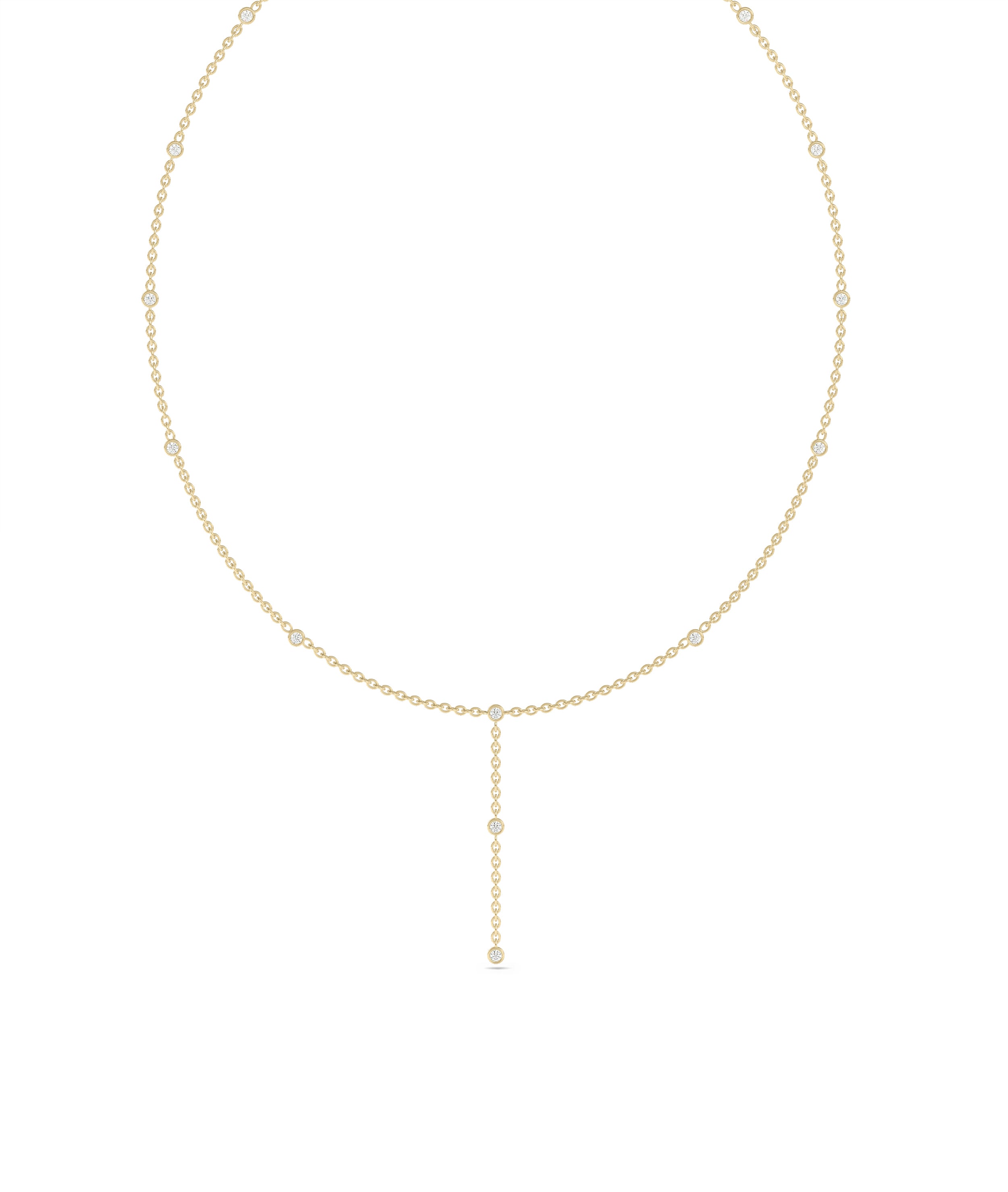 Diamond Station Necklace | Everyday Jewelry