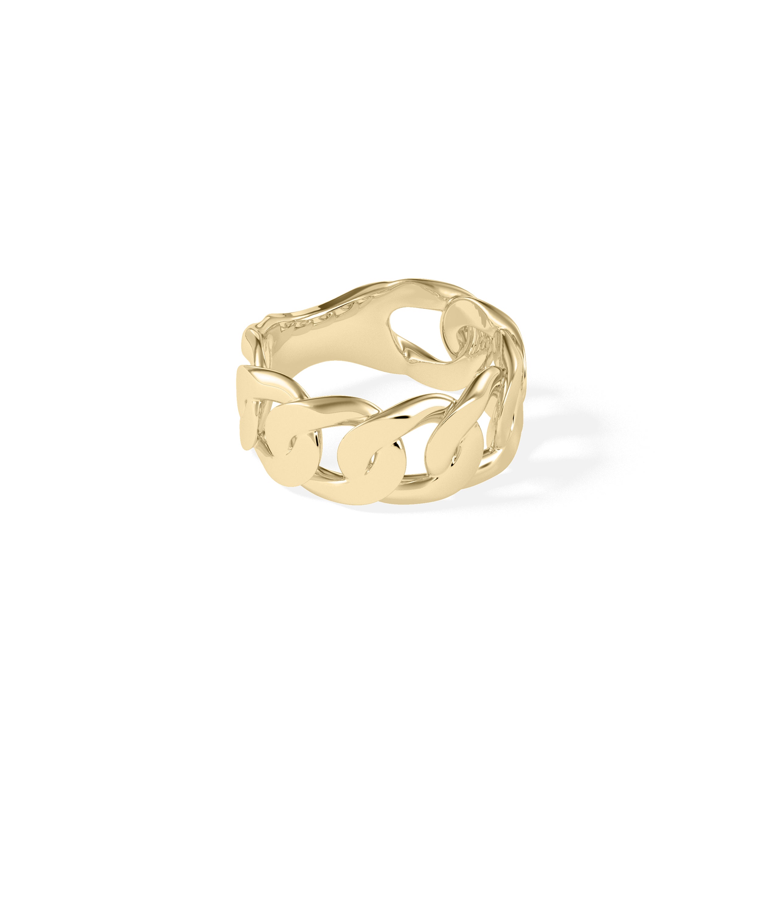 Gold Curb Link Ring