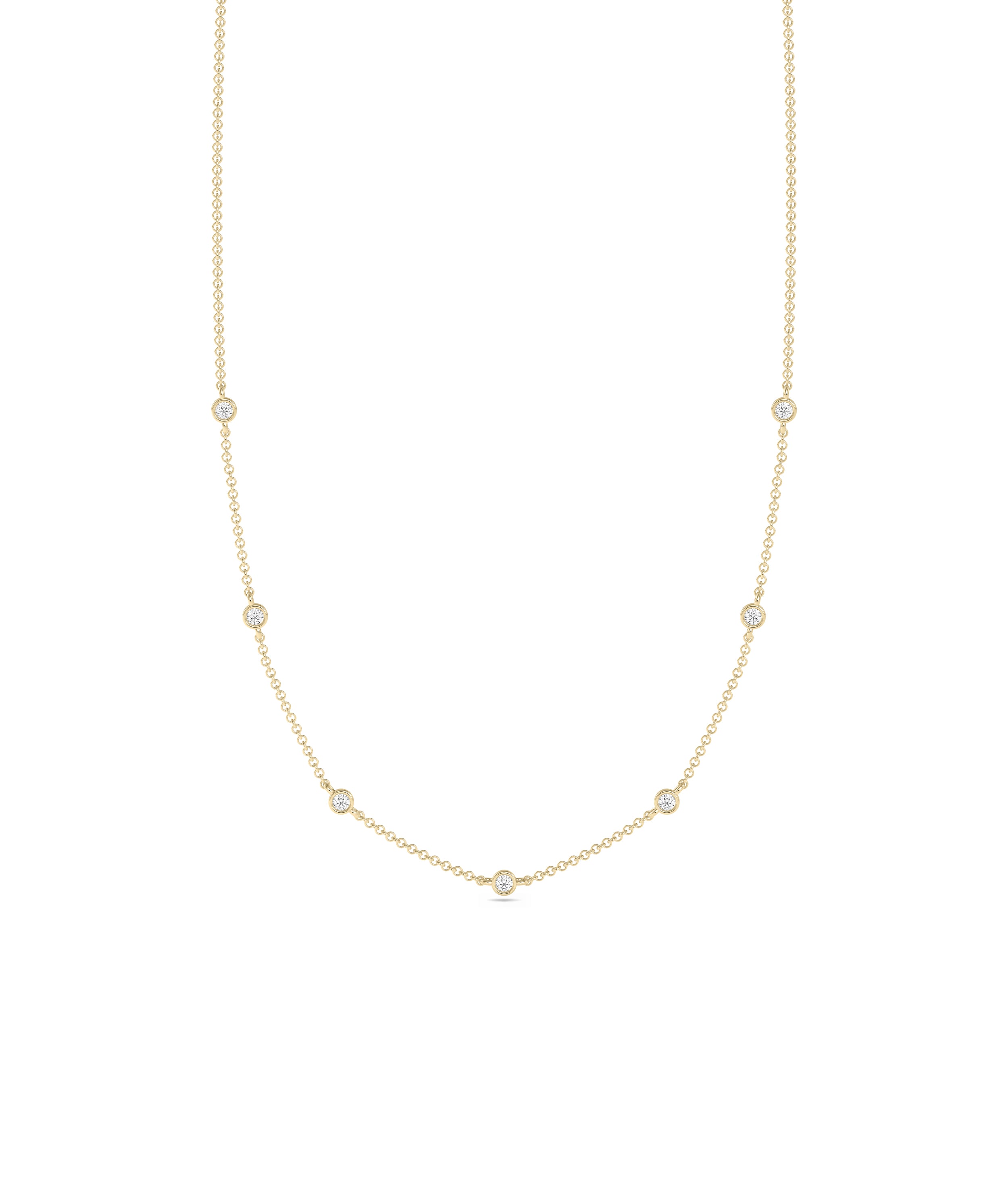 Diamond Station Necklace