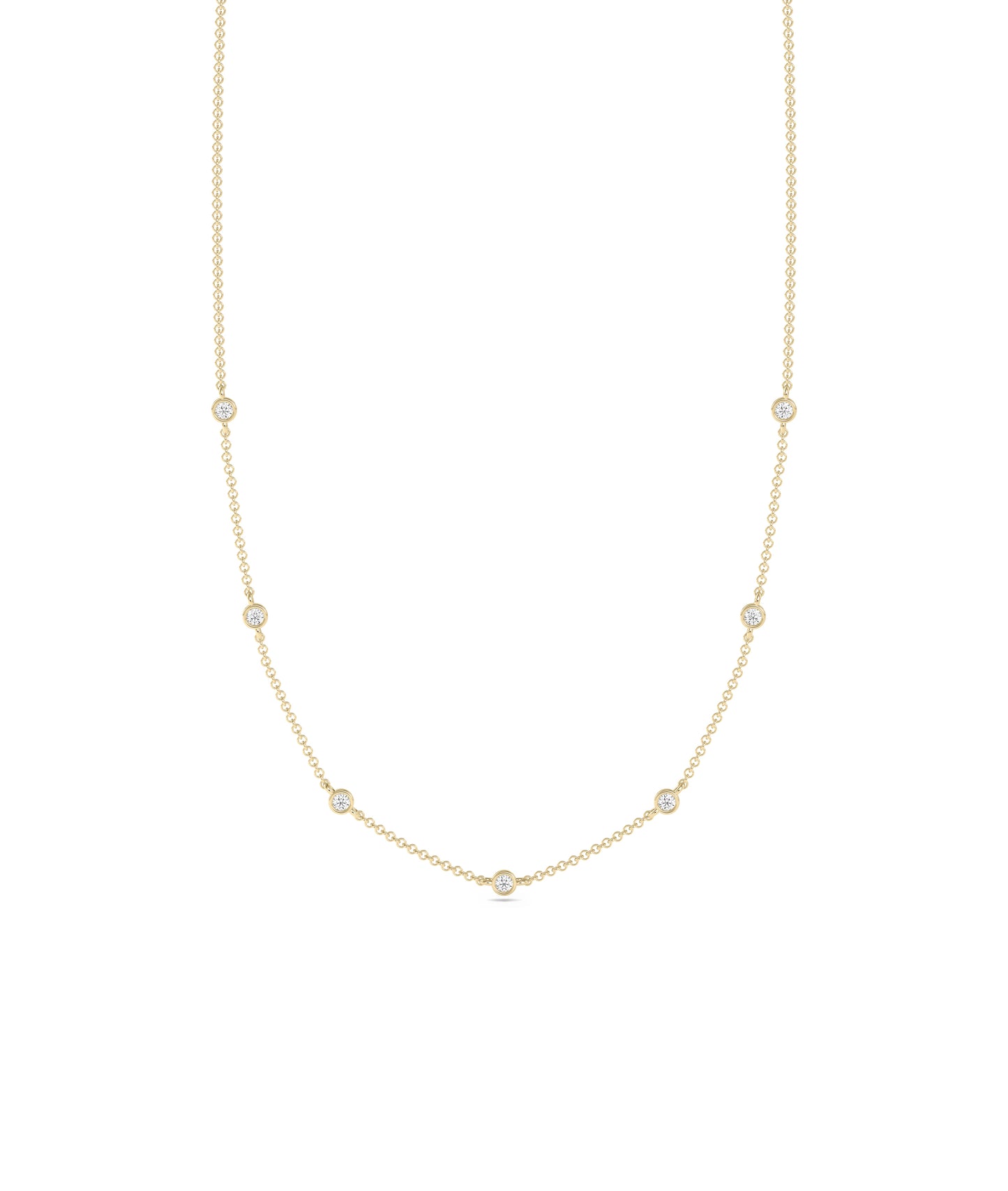 Diamond Station Necklace