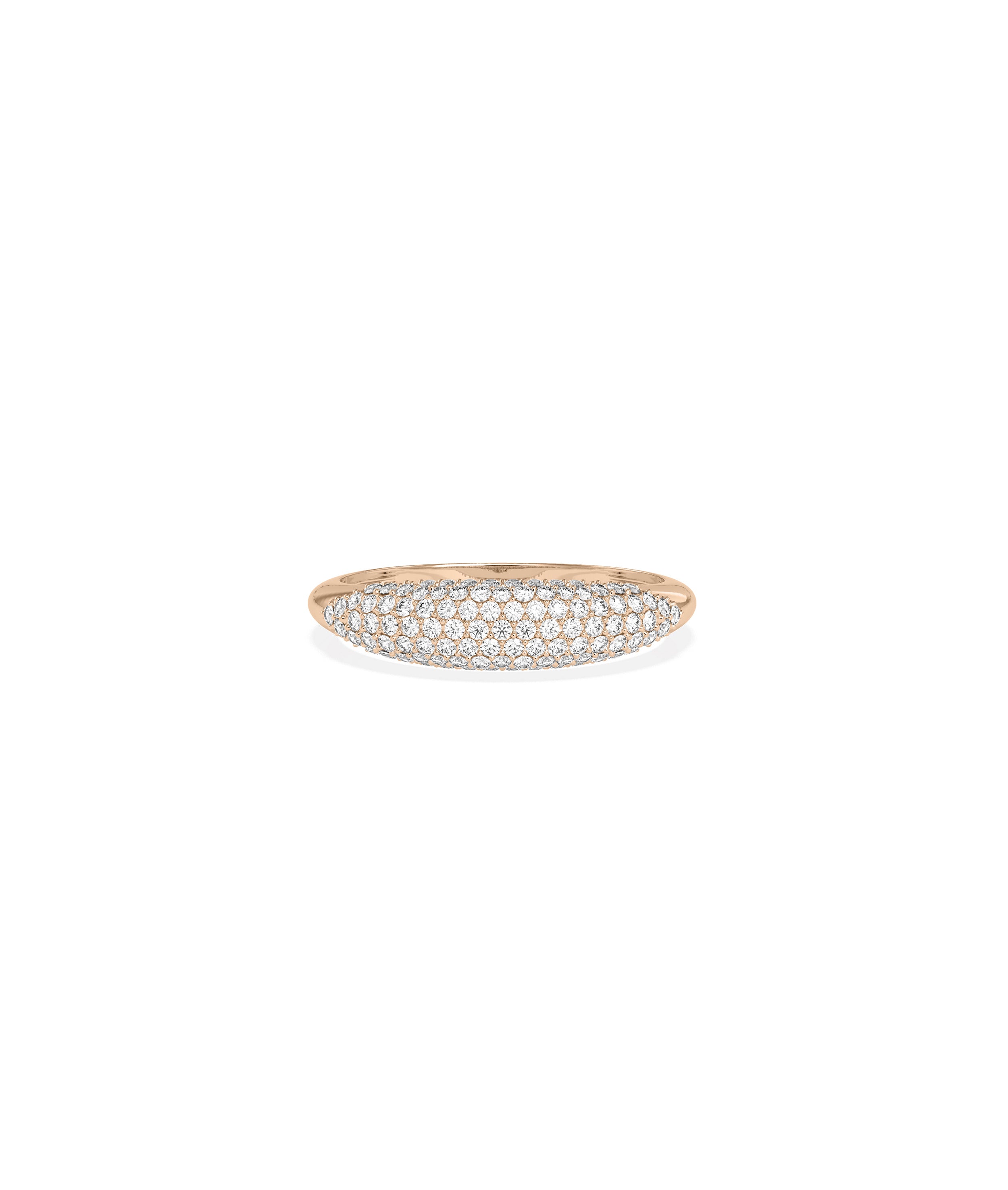 Diamond Pave Dome Ring | Engagement Rings For Women