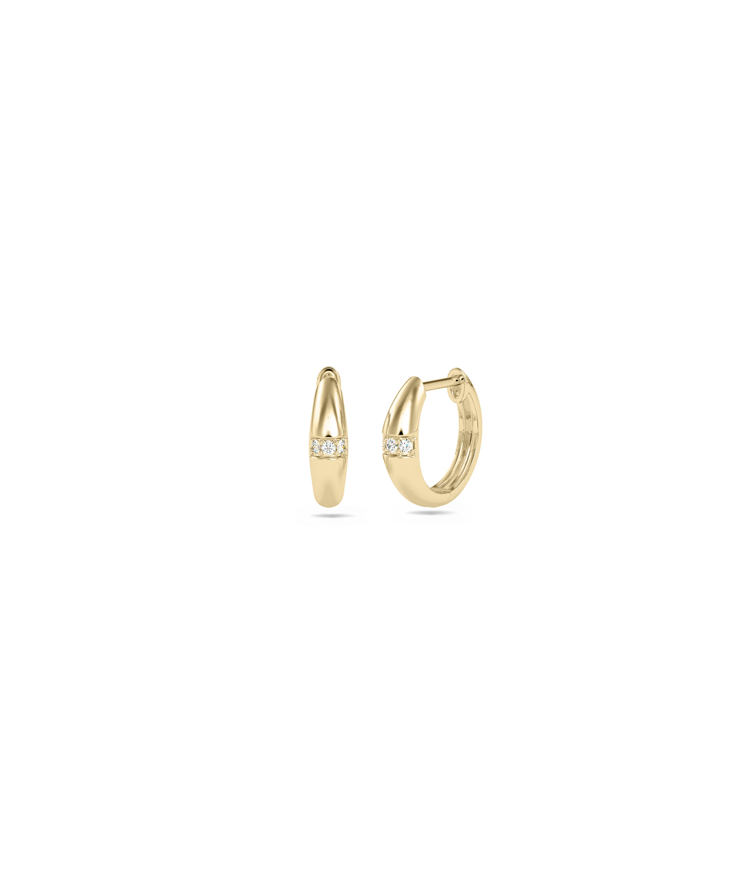 Diamond Dome Hoop Earring | Diamond Earrings For Women