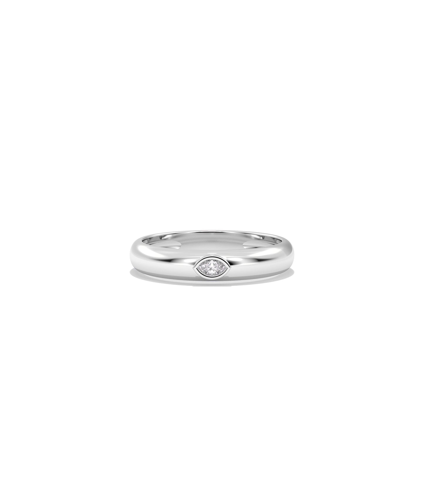 Diamond Solitaire Band Ring