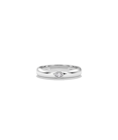 Diamond Solitaire Band Ring