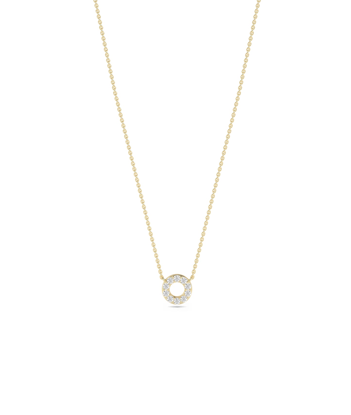 Diamond Circle Necklace | Diamond Necklace