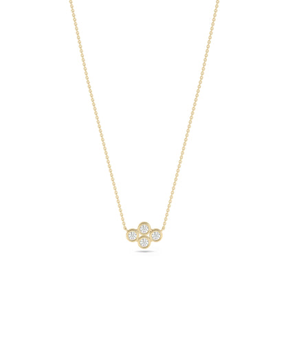 Diamond Clover Necklace | Diamond Necklace