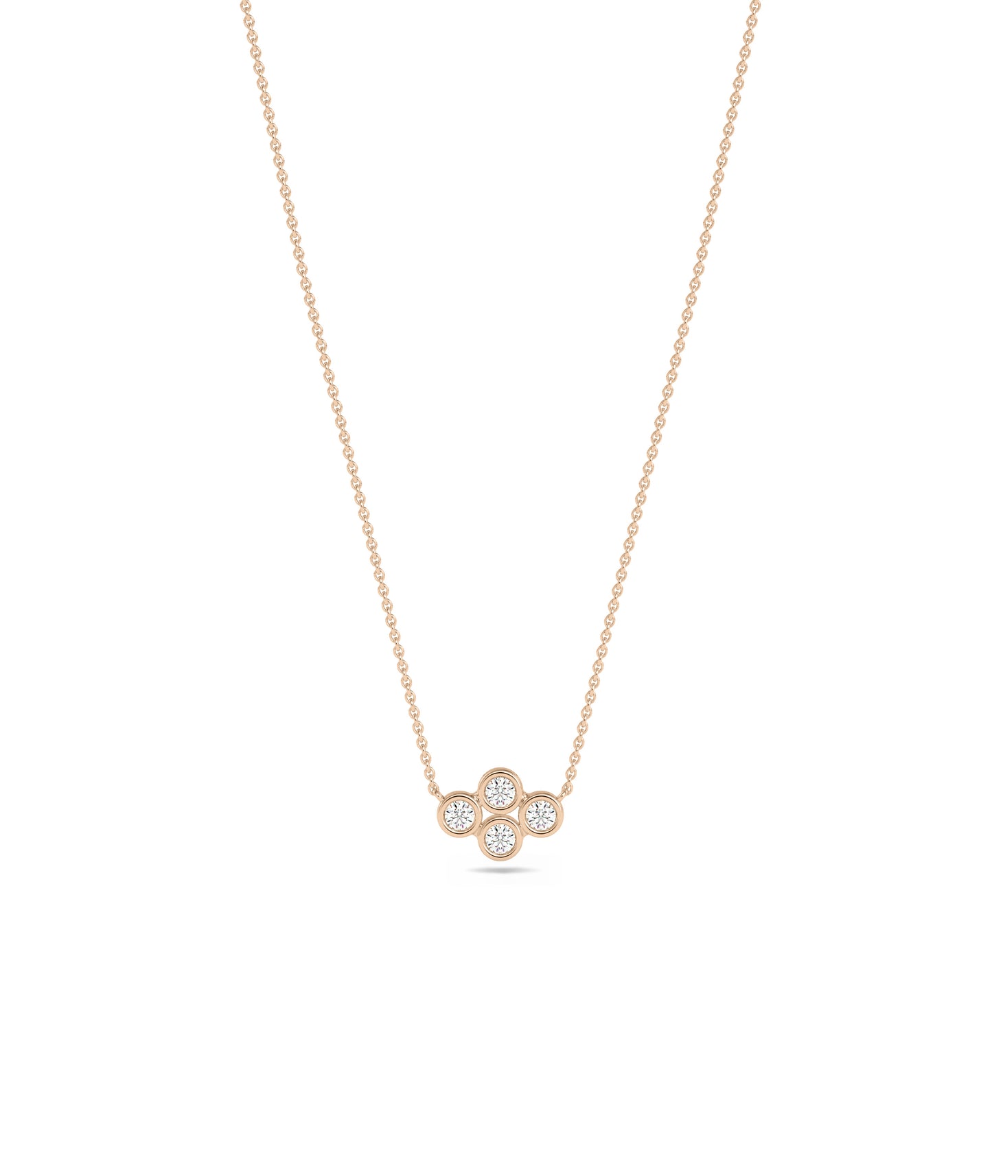 Diamond Clover Necklace | Diamond Necklace