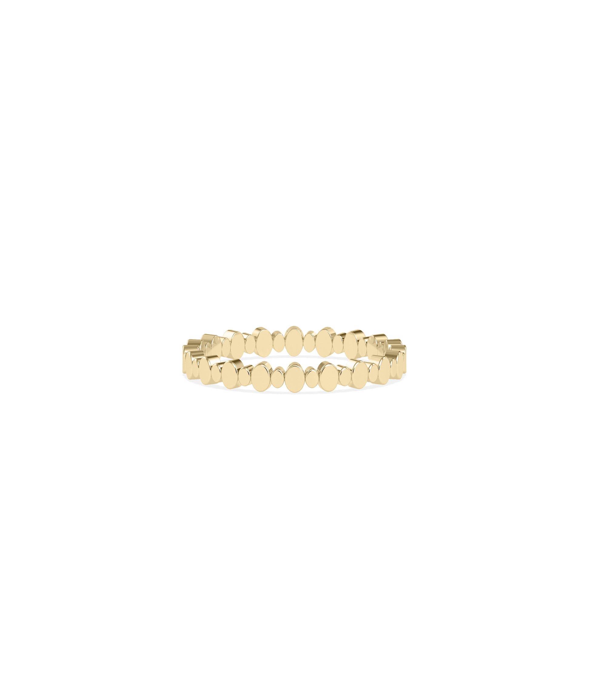 Small Big Oval Gold Eternity Band Ring - diamond band ring