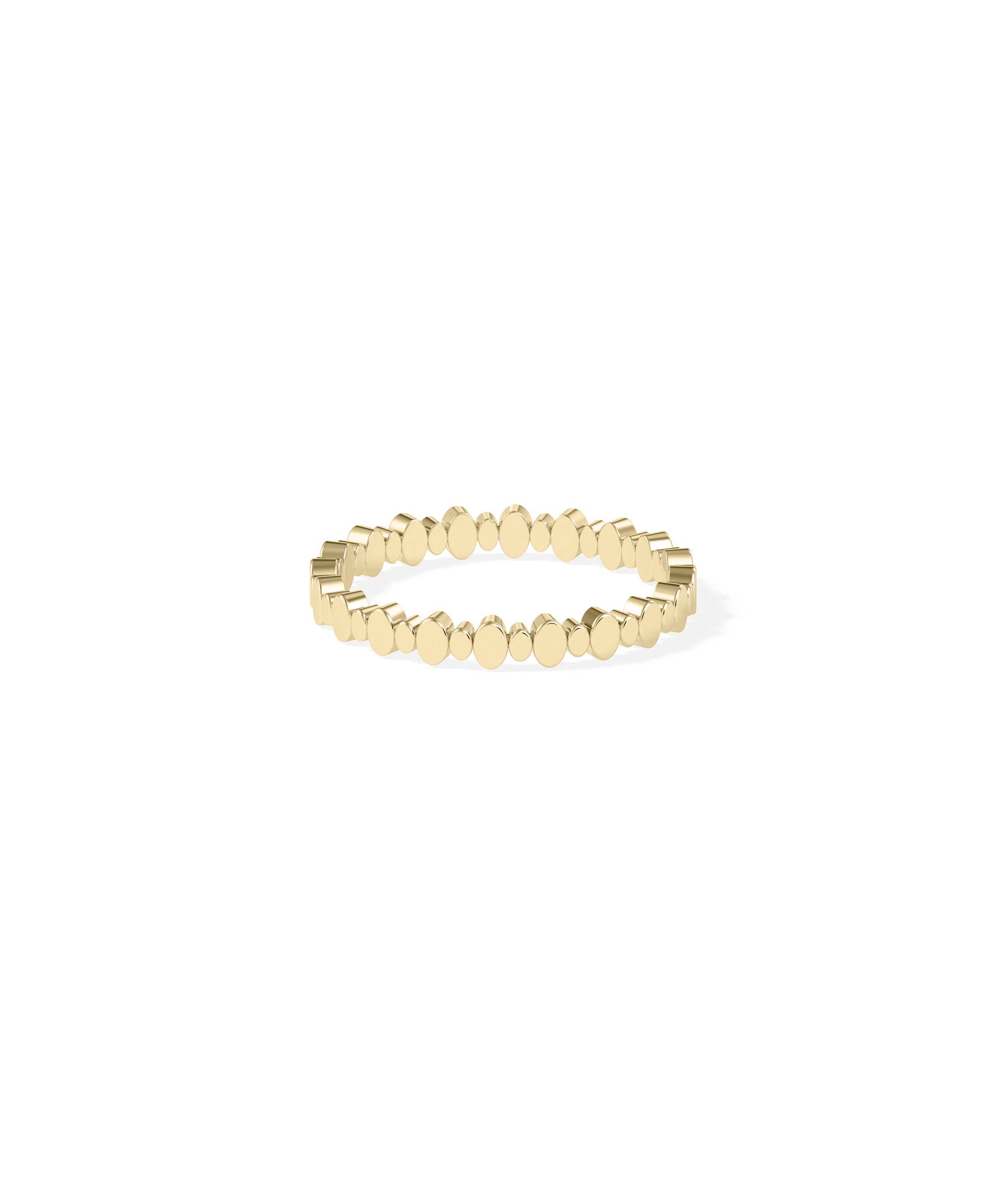 Small Big Oval Gold Eternity Band Ring - diamond band ring