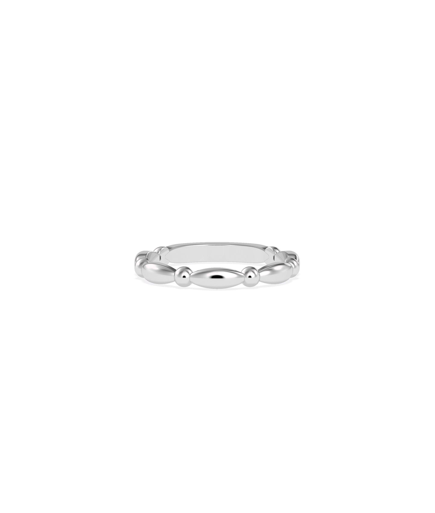 Gold Alternating Band Ring for Everyday Wear