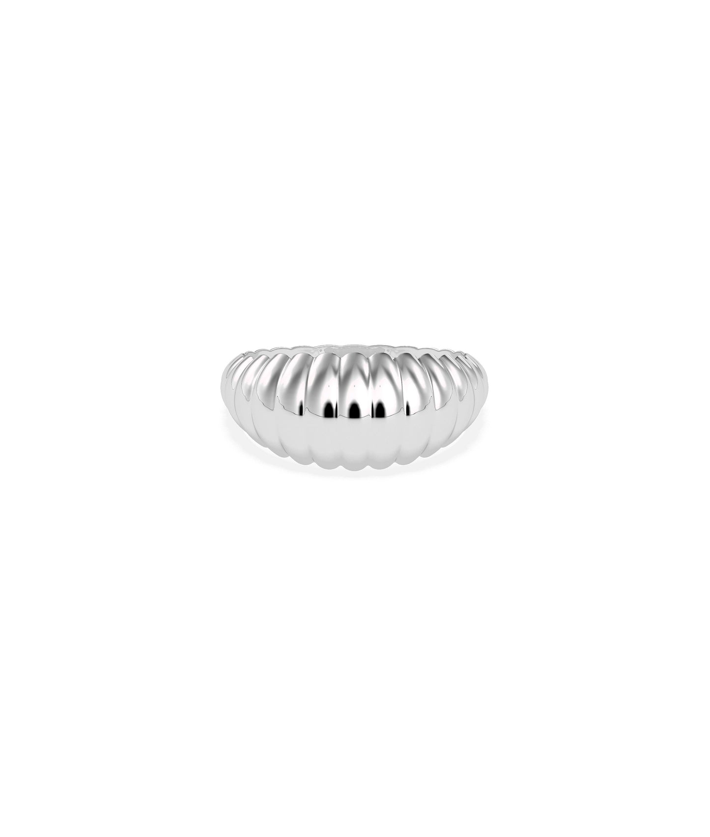 Groove Dome Band Ring | Diamond Band Ring For Everyday