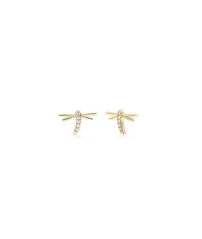 Diamond Fire Fly Stud Earrings | Diamond Earrings