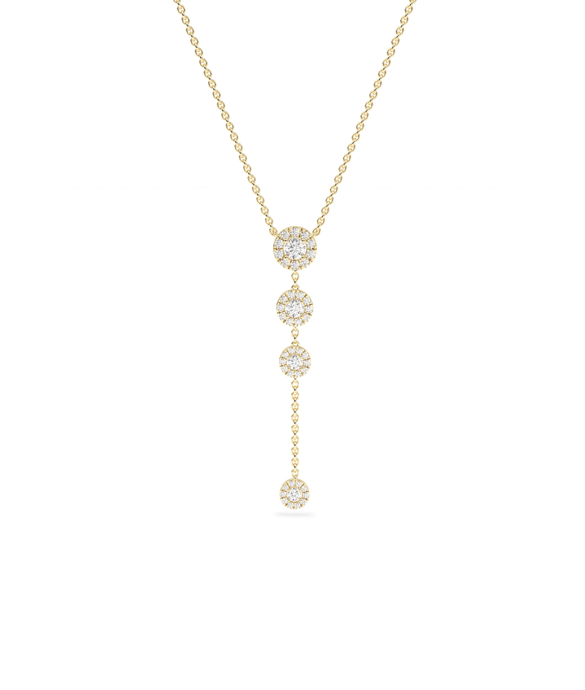 Diamond Dangle Necklace- diamond necklace