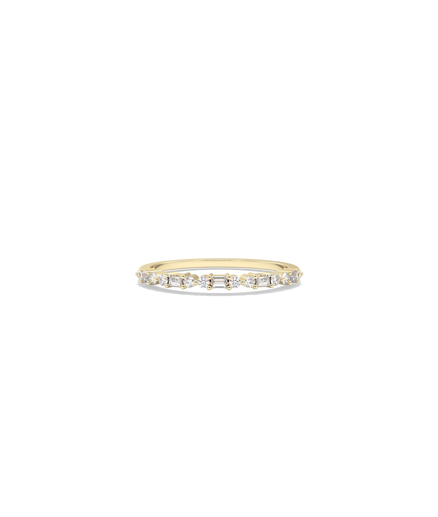 Diamond Baguette and Round Ring | Perfect Wedding Rings 