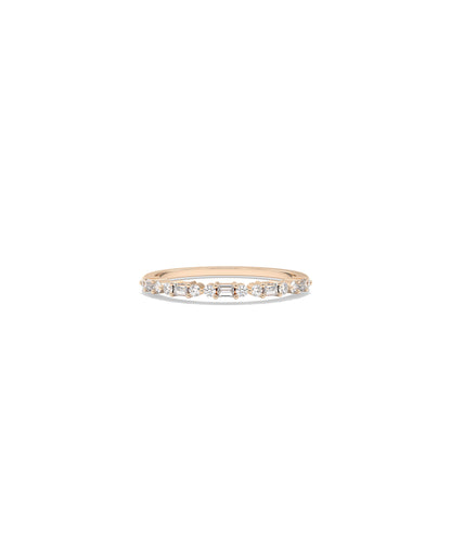 Diamond Baguette and Round Ring | Perfect Wedding Rings 