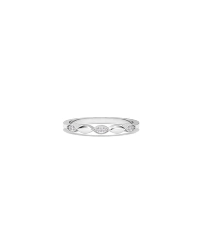 Diamond Alternating Band Ring - Stunning Diamond Band Ring for Elegant Style