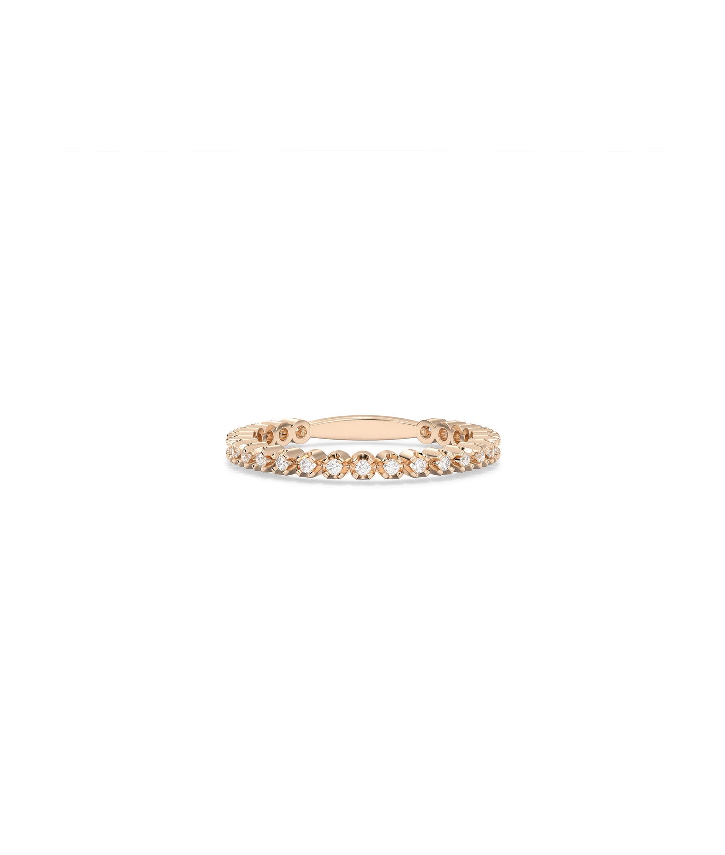 Diamond Bezel Band Ring