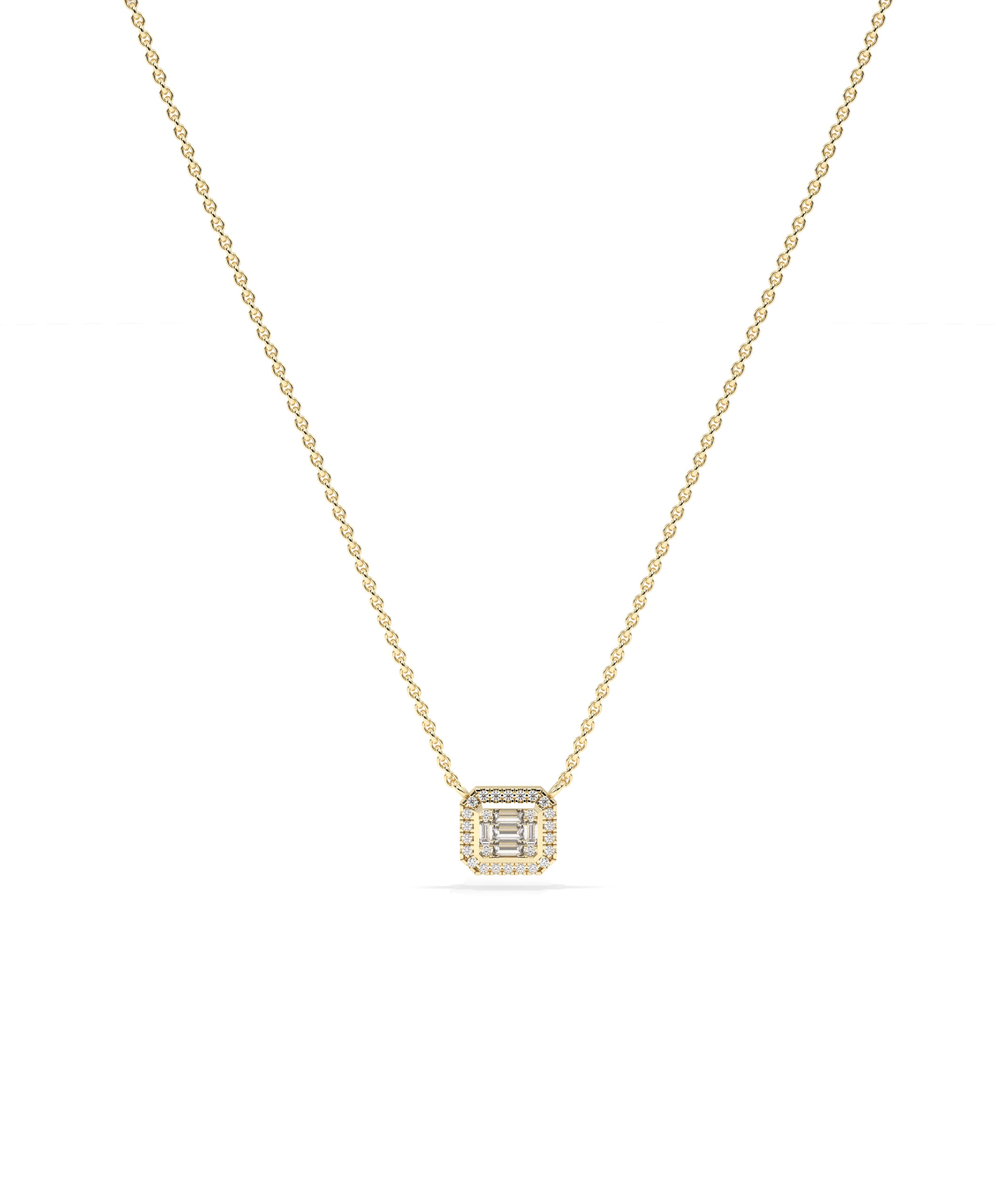 Diamond Illusion Set Necklace