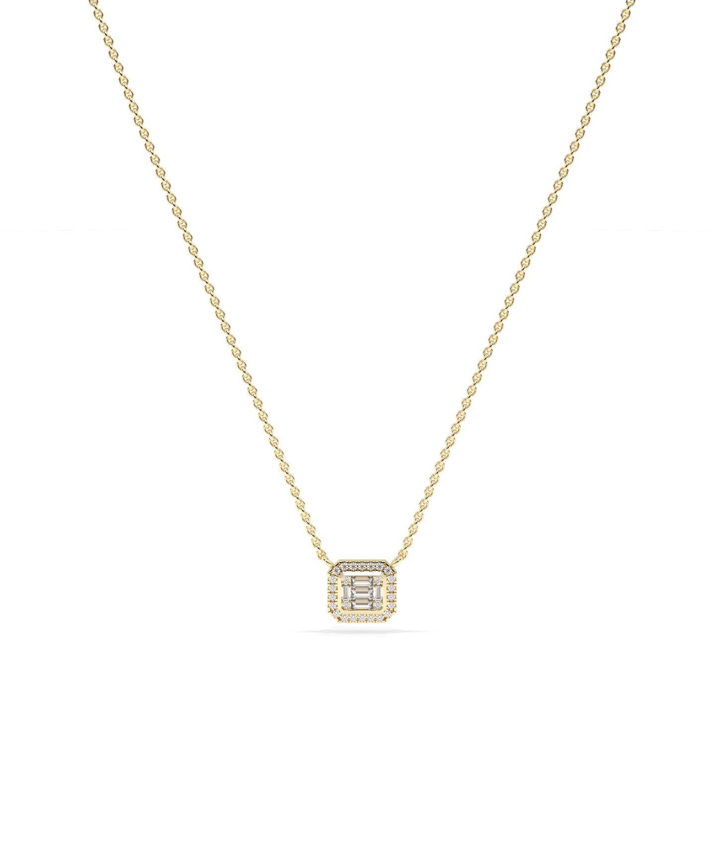 Diamond Illusion Set Necklace