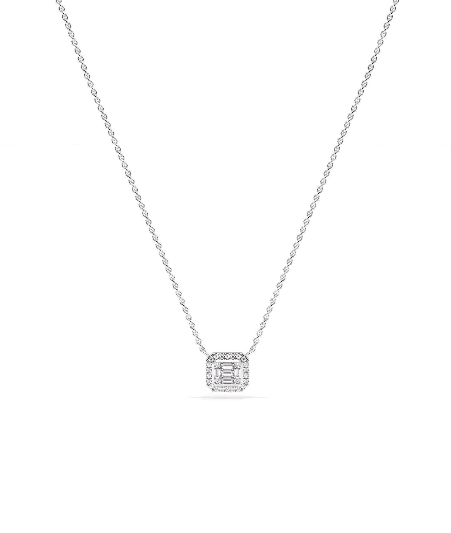 Diamond Illusion Set Necklace