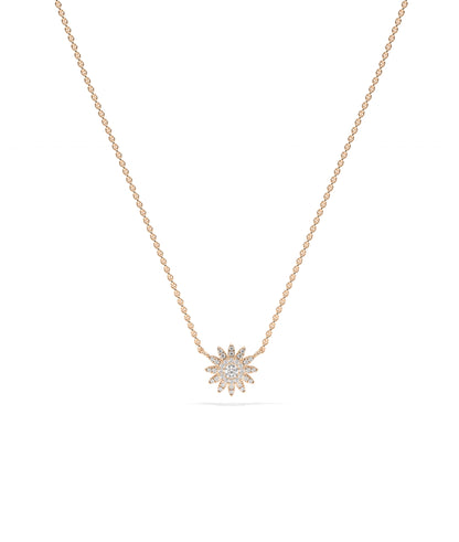 Diamond Flower Necklace